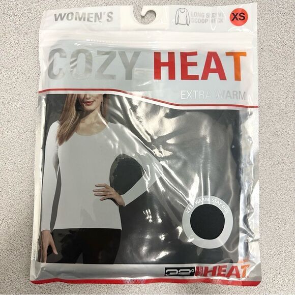 32 DEGREES Heat Scoop Neck Women’s Base Layer Top - Black, XS, S, M, XL - Picture 2 of 3